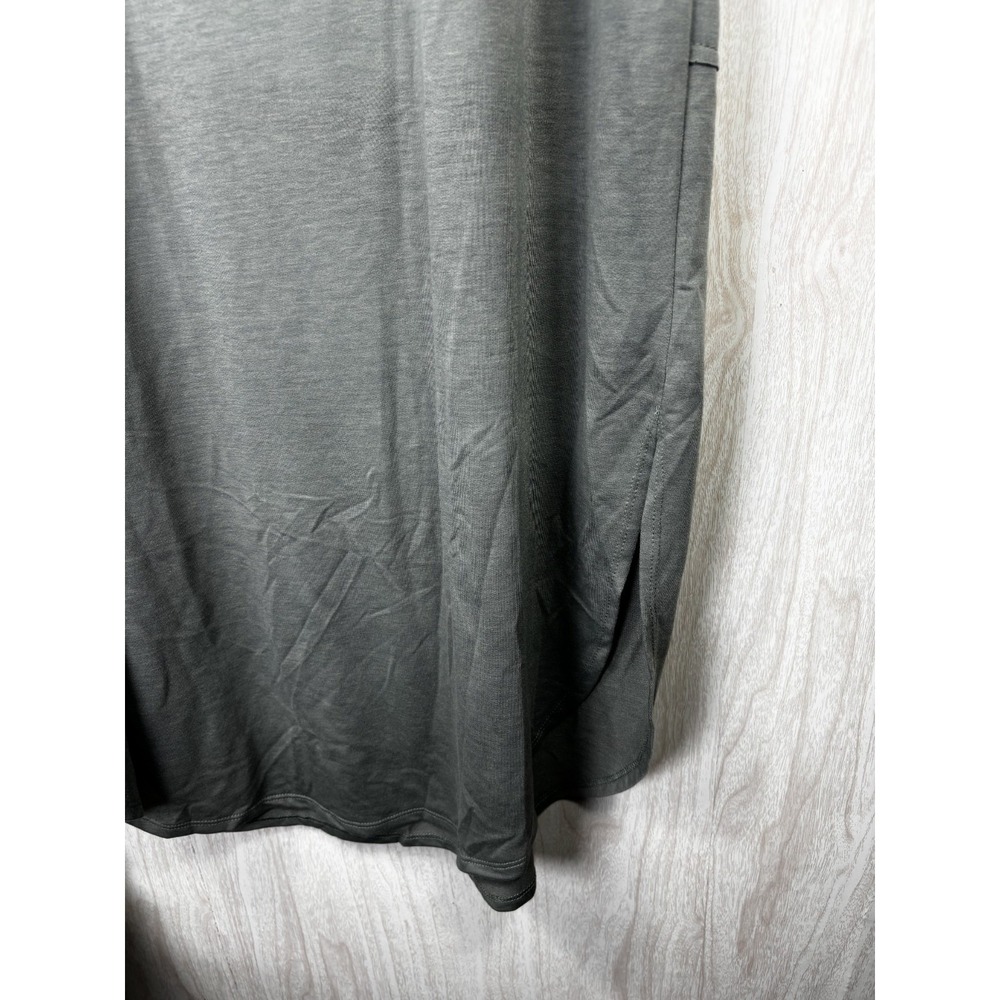 The Nest Meadow Dress Womens XL Olive Maxi Slit Long Sleeve Boho NWT Chic - Picture 7 of 10